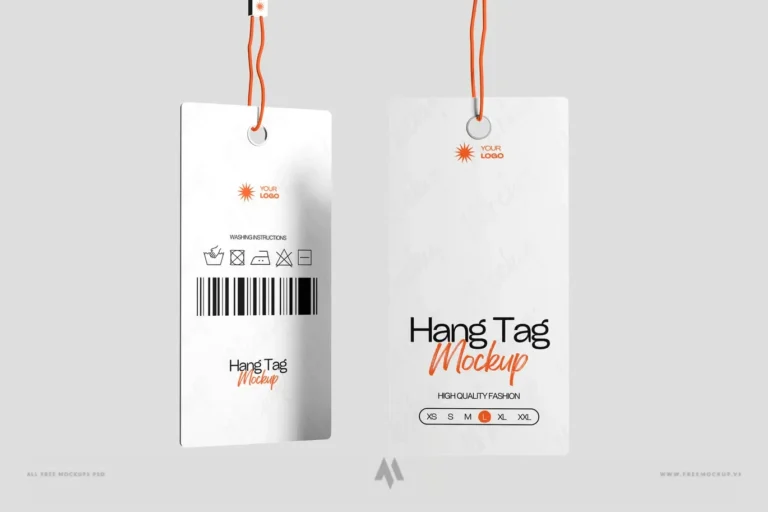 Mockup tag chuyên nghiệp cho thời trang