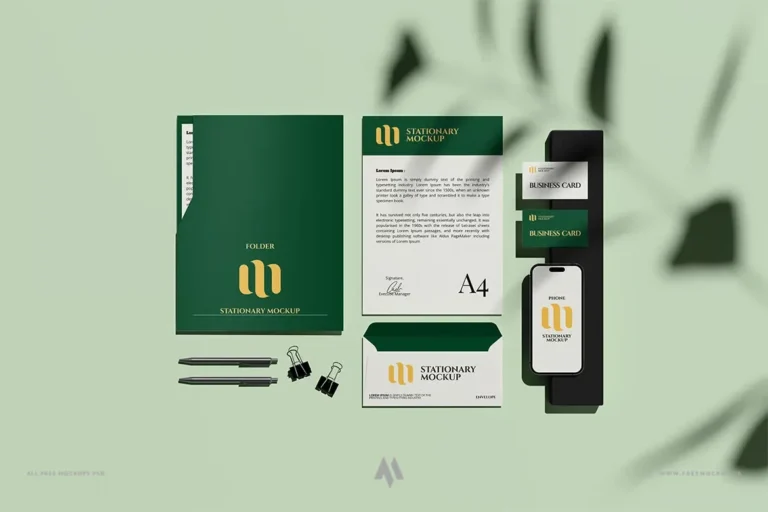 Mockup Bộ Nhận Diện Thương Hiệu Chuyên Nghiệp