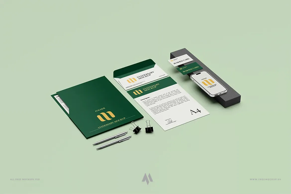 Mockup Bộ Nhận Diện Thương Hiệu Chuyên Nghiệp