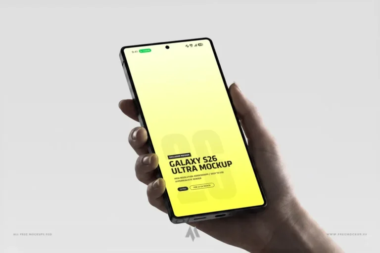 Mockup Galaxy S26: Nâng tầm thiết kế!