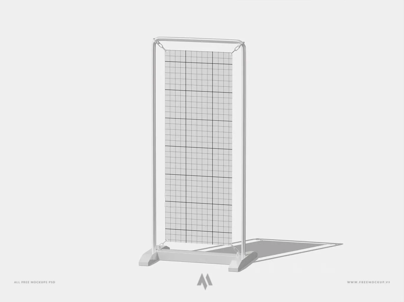 Mockup standee chân sắt cố định sự kiện