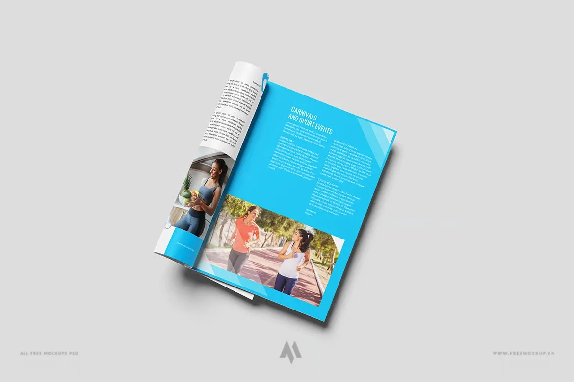Mockup Tạp Chí A4 PSD Chuyên Nghiệp
