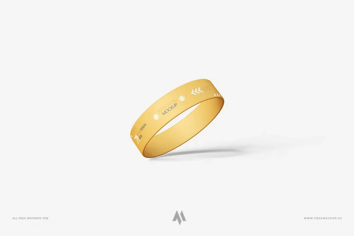 Mockup vòng tay cao su miễn phí