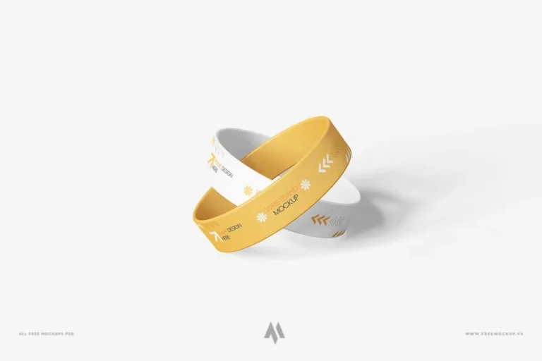 Mockup vòng tay cao su miễn phí