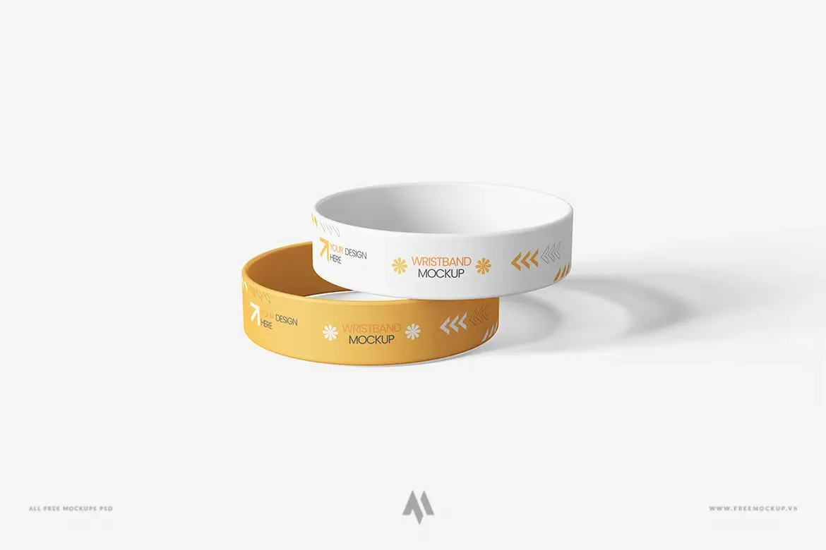 Mockup vòng tay cao su miễn phí