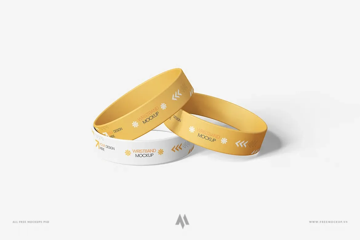 Mockup vòng tay cao su miễn phí