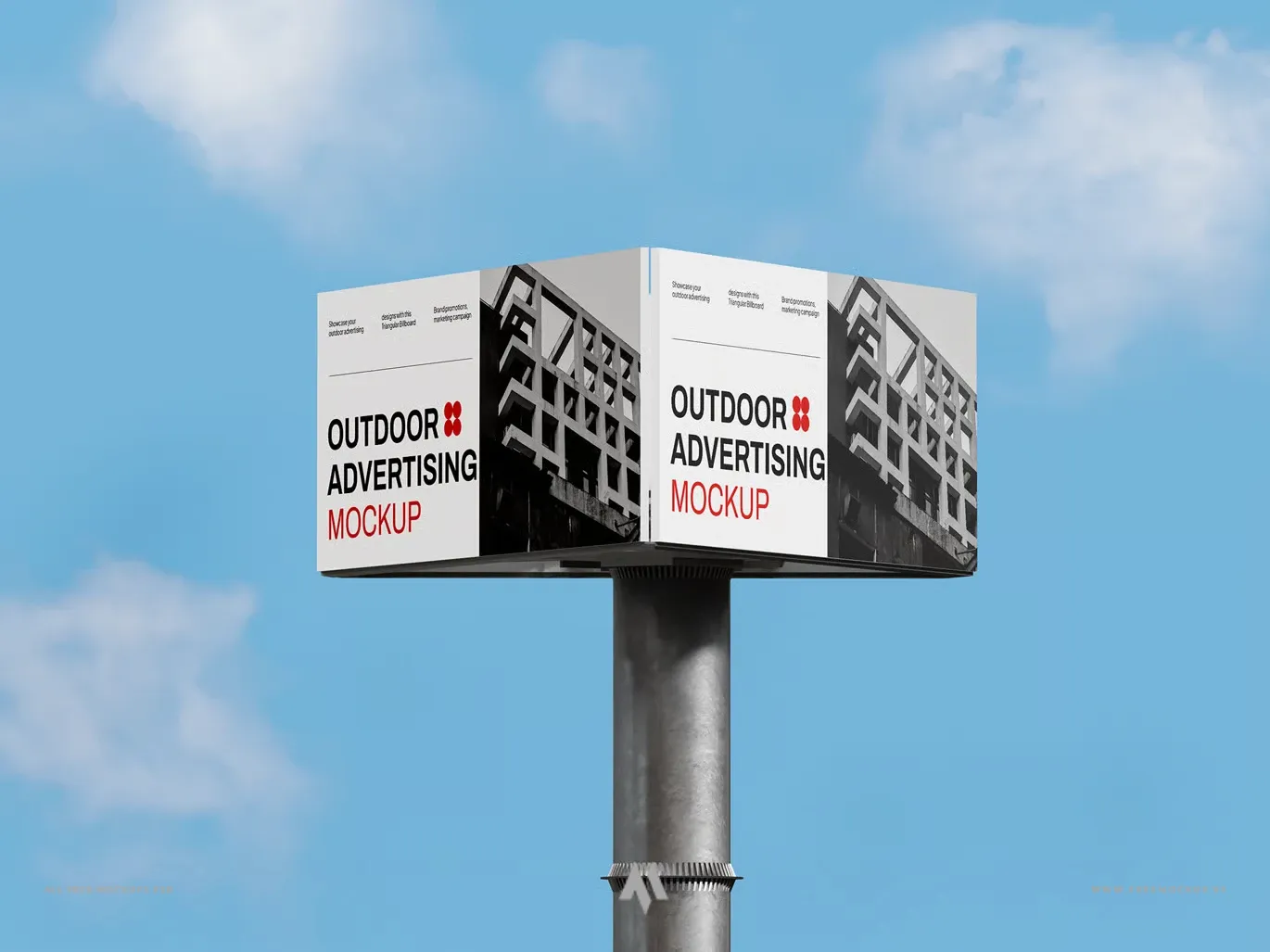 Quảng Cáo Ấn Tượng: Mockup Billboard Tam Giác!