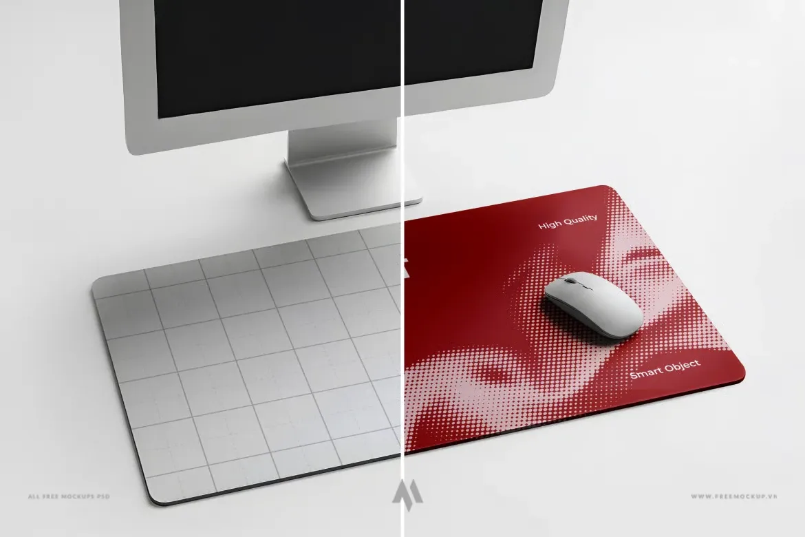 Mockup bàn di chuột máy tính