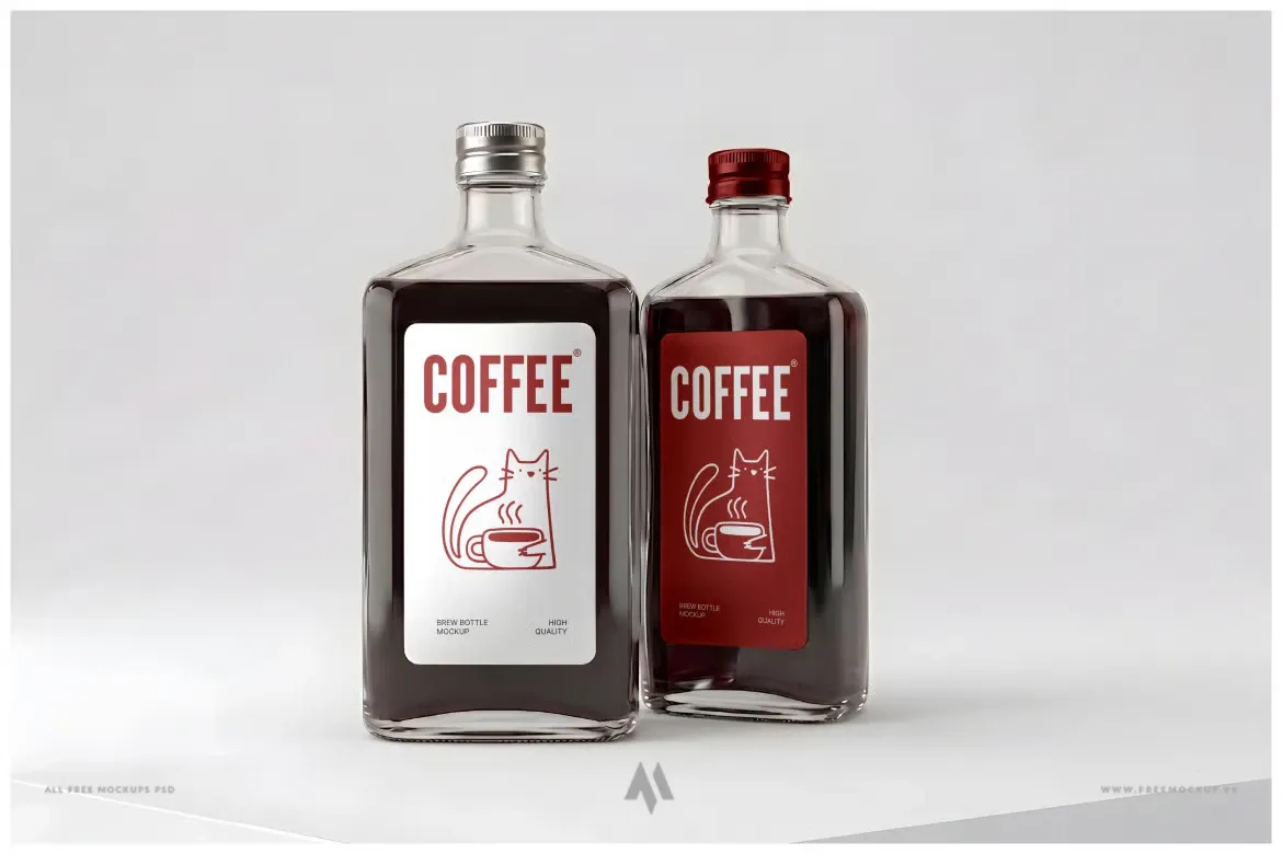 Mockup Chai Cà Phê Cold Brew PSD