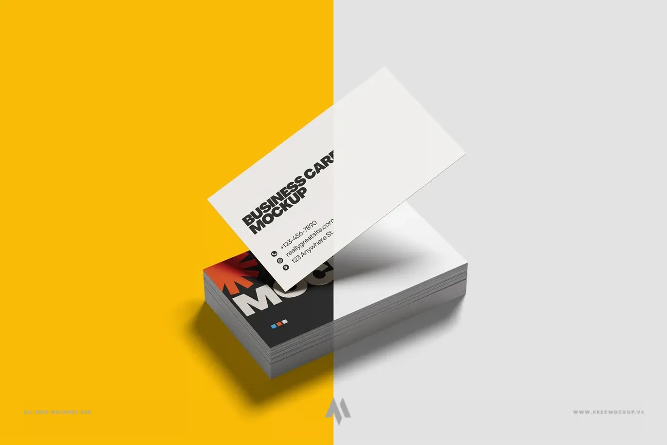 Mockup danh thiếp miễn phí