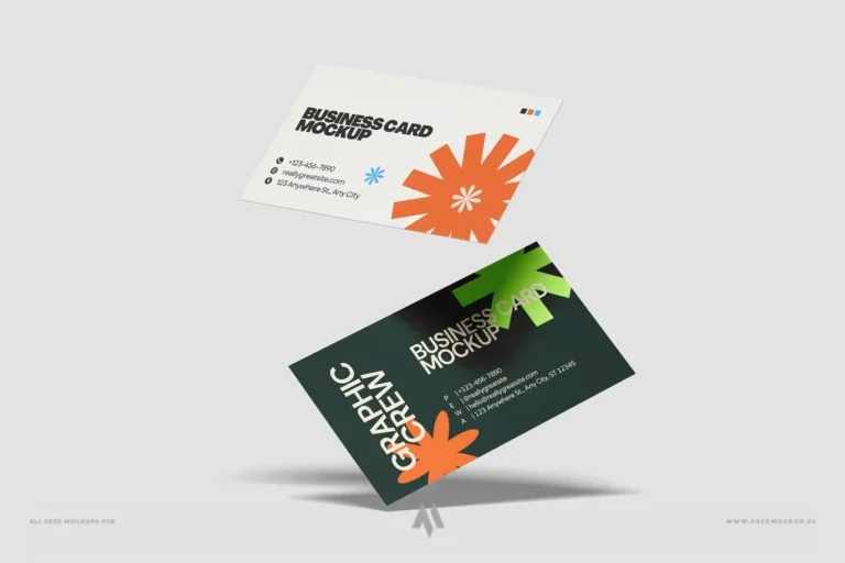 Mockup danh thiếp cao cấp miễn phí