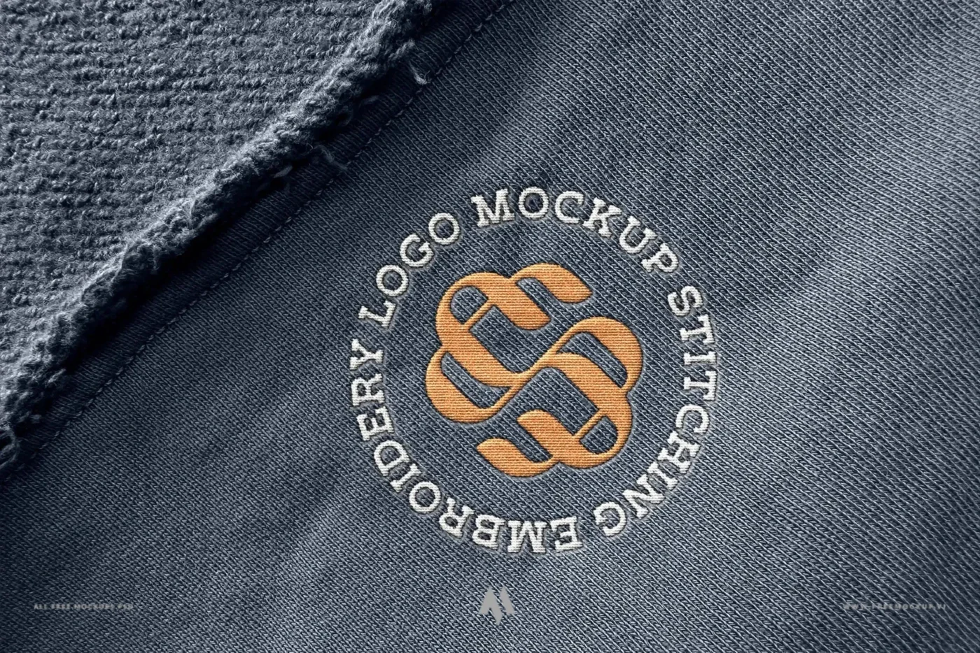 Mockup Logo Thêu Chuyên Nghiệp PSD