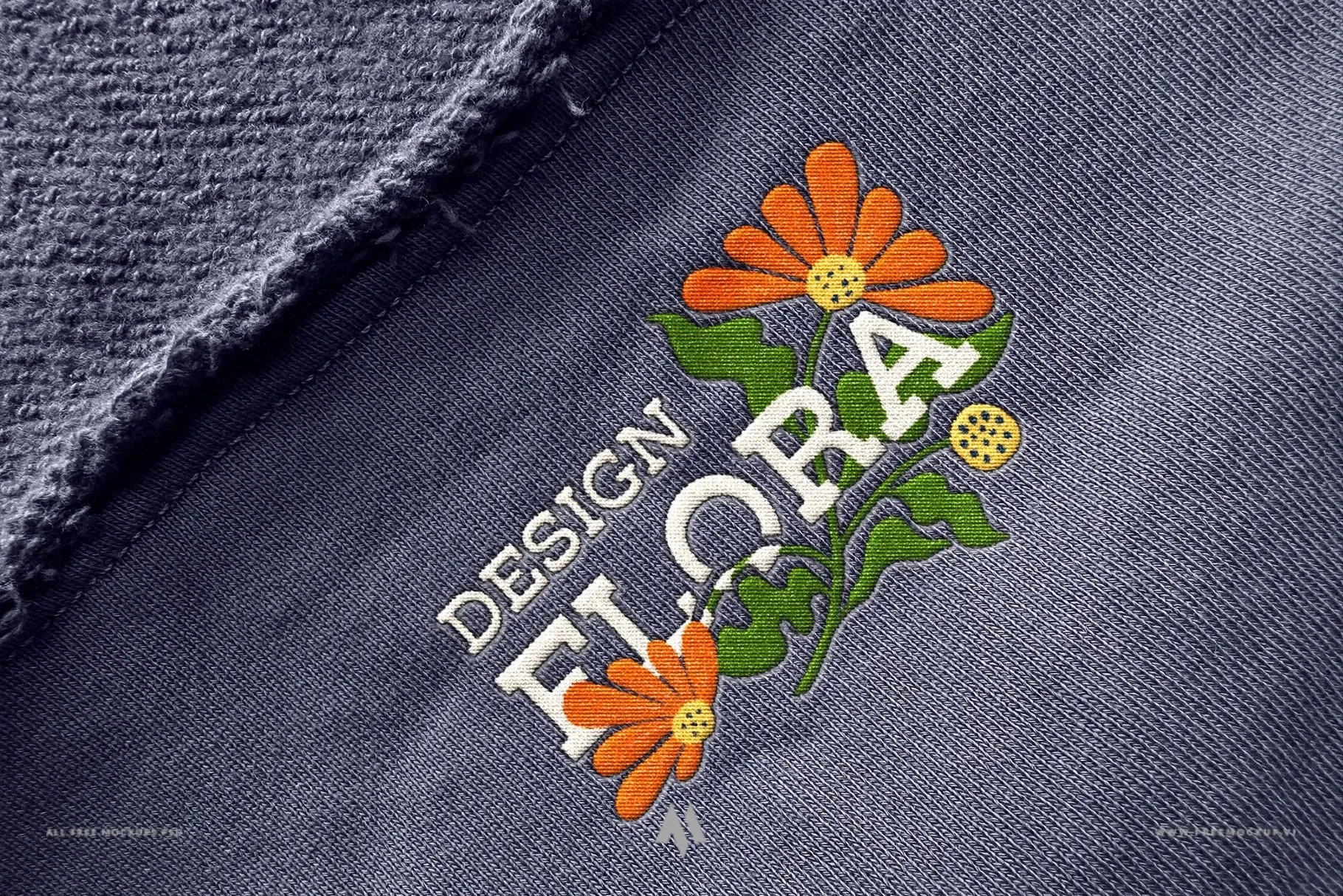 Mockup Logo Thêu Chuyên Nghiệp PSD