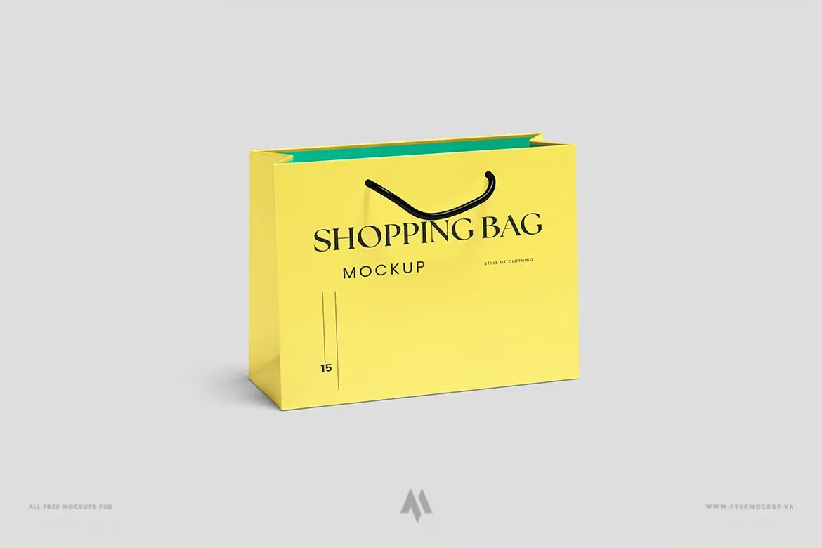 Mockup Túi Giấy Shopping Lớn PSD