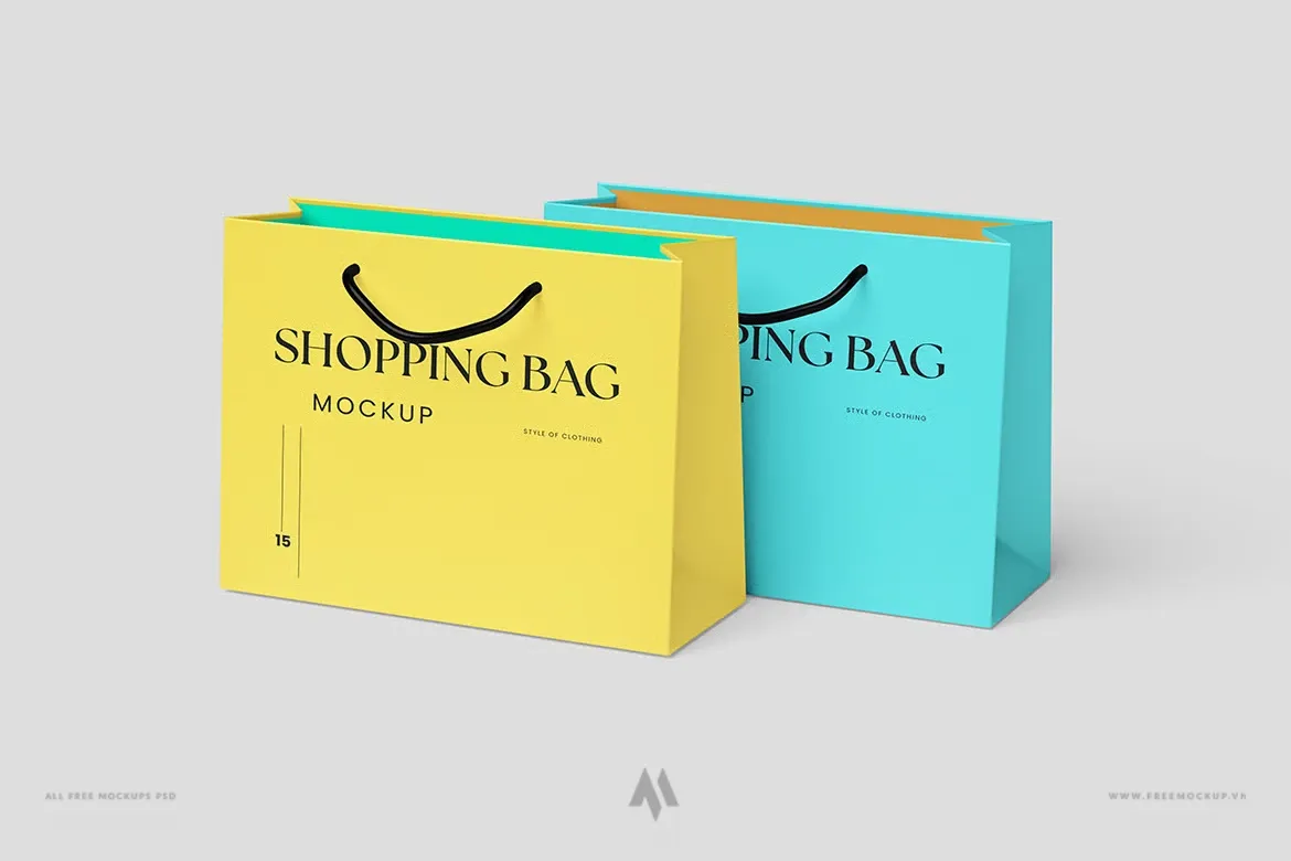 Mockup Túi Giấy Shopping Lớn PSD