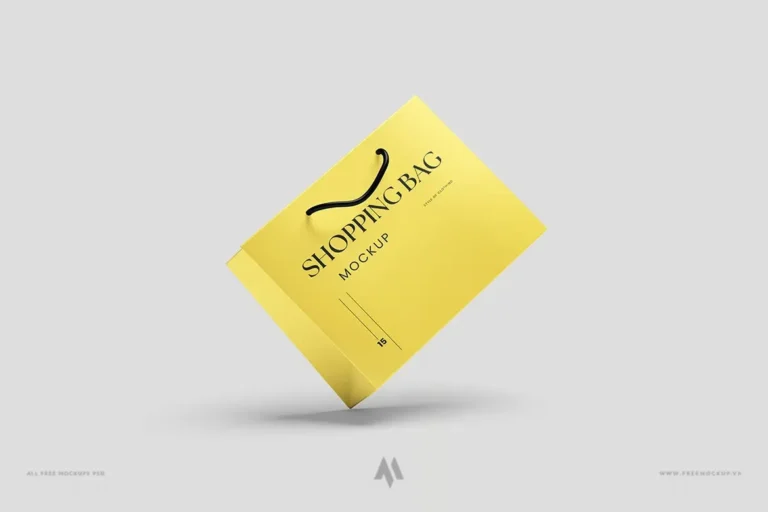 Mockup Túi Giấy Shopping Lớn PSD