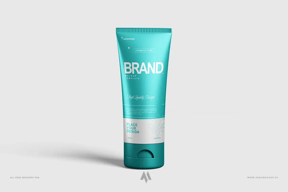 Mockup tuýp mỹ phẩm chuyên nghiệp PSD