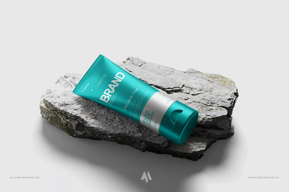Mockup tuýp mỹ phẩm chuyên nghiệp PSD