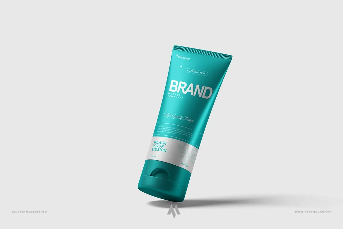 Mockup tuýp mỹ phẩm chuyên nghiệp PSD