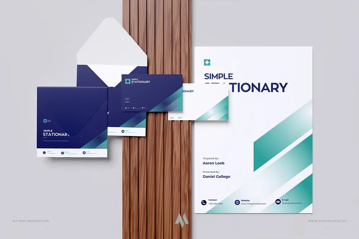 Mockup Văn Phòng  phẩm Chuyên Nghiệp PSD