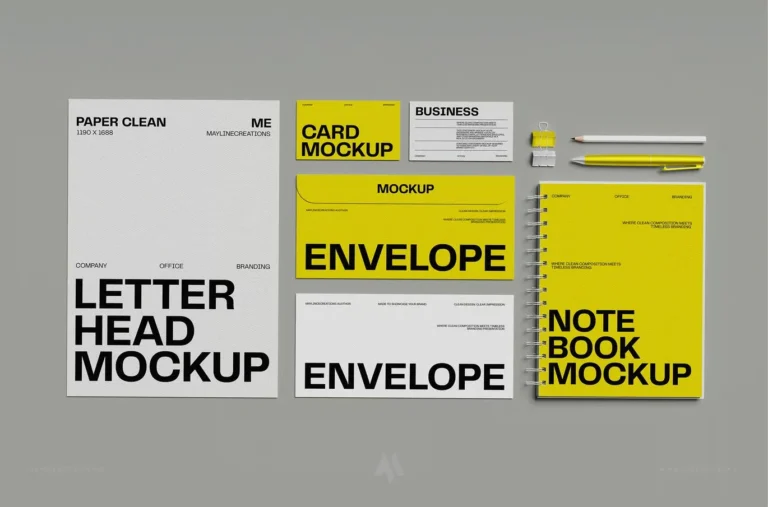 Mockup Bộ Nhận Diện Thương Hiệu Doanh Nghiệp