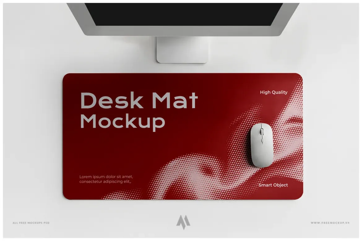 Tải Mockup Desk Mat Chuyên Nghiệp PSD Miễn Phí – Hiển Thị Thiết Kế Ấn Tượng