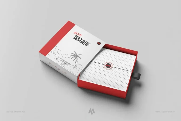 Tải Mockup Hộp Quà Sang Trọng PSD Miễn Phí Ngay!