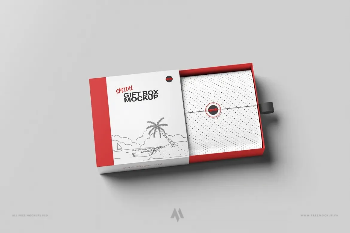 Tải Mockup Hộp Quà Sang Trọng PSD Miễn Phí Ngay!