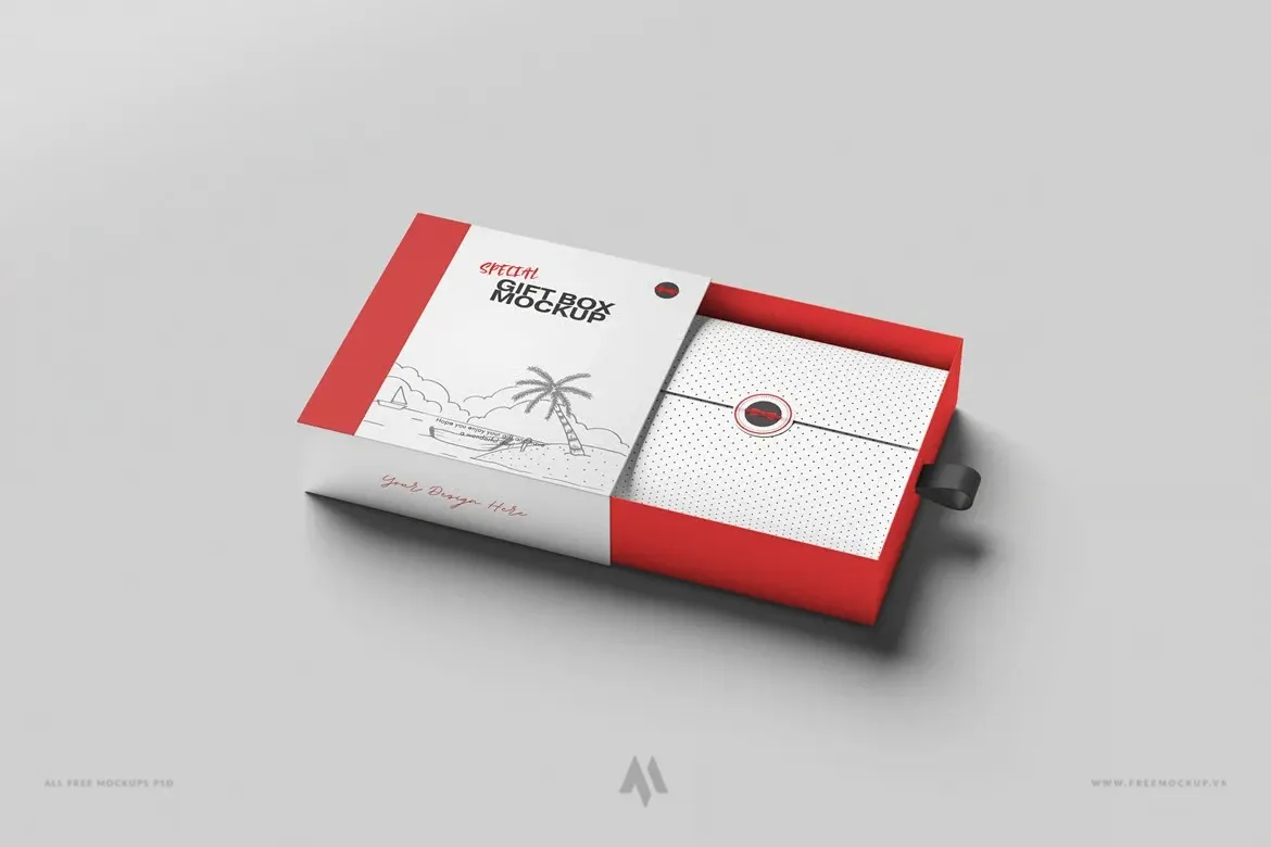 Tải Mockup Hộp Quà Sang Trọng PSD Miễn Phí Ngay!