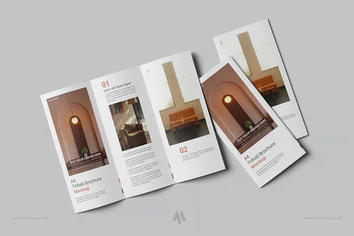 Tạo Mockup A4 Gấp 3 Chuyên Nghiệp Miễn Phí!