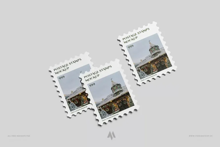 Mockup tem bưu chính miễn phí