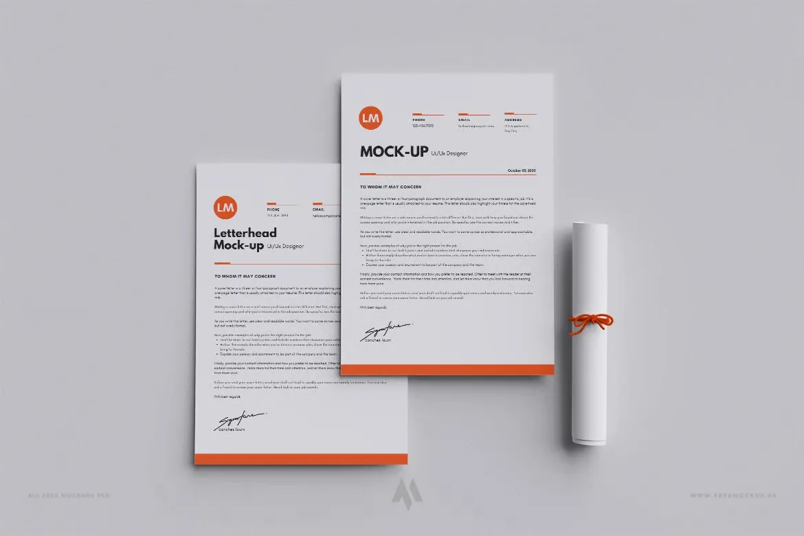 Mockup A4 Letterhead Chuyên Nghiệp PSD Miễn Phí Ngay