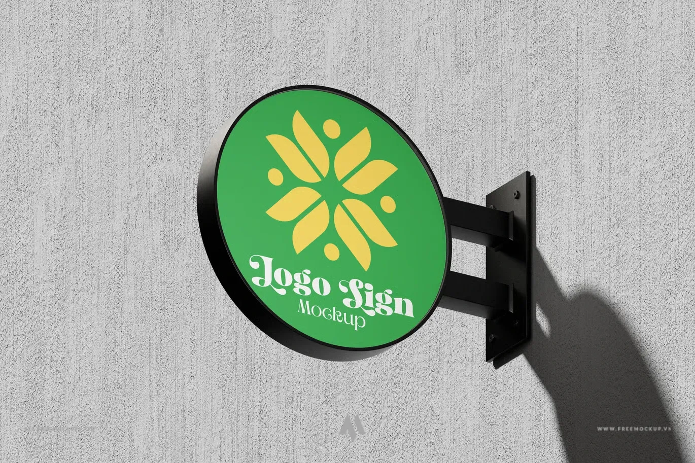 Mockup Biển Hiệu Treo PSD Chuyên Nghiệp Miễn Phí Cho Thương Hiệu