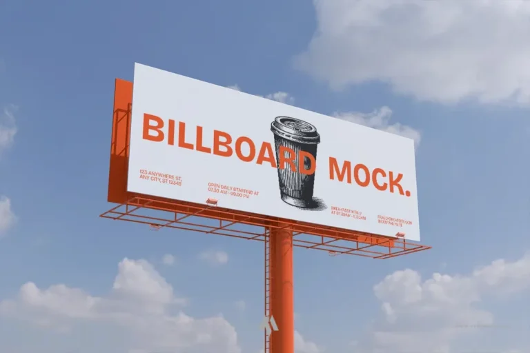 Mockup Billboard Chuyên Nghiệp PSD Miễn Phí