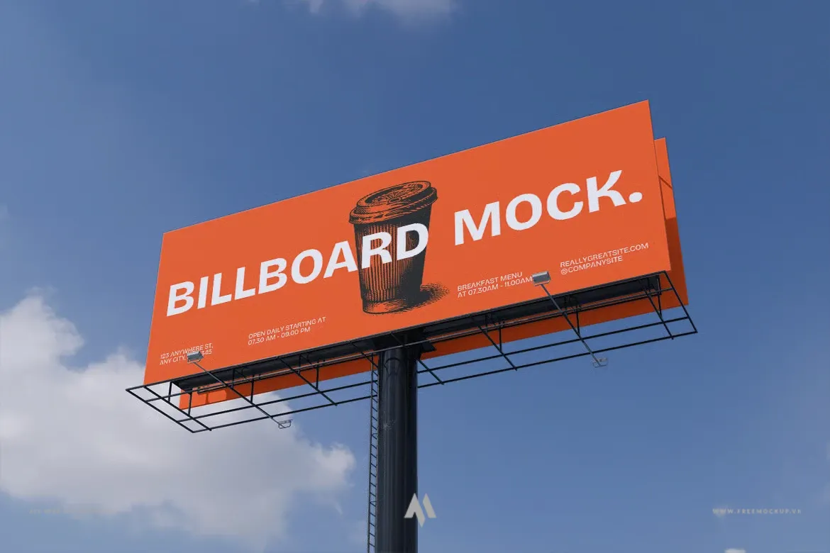 Mockup Billboard Chuyên Nghiệp PSD Miễn Phí – Hiển Thị Thiết Kế Ấn Tượng