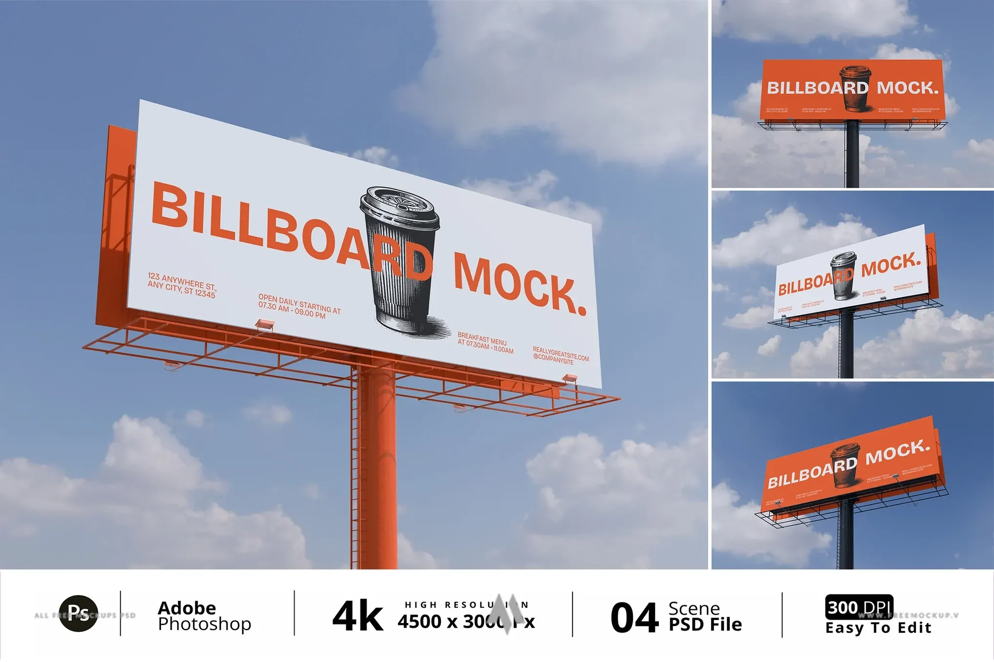 Mockup Billboard Chuyên Nghiệp PSD Miễn Phí – Hiển Thị Thiết Kế Ấn Tượng