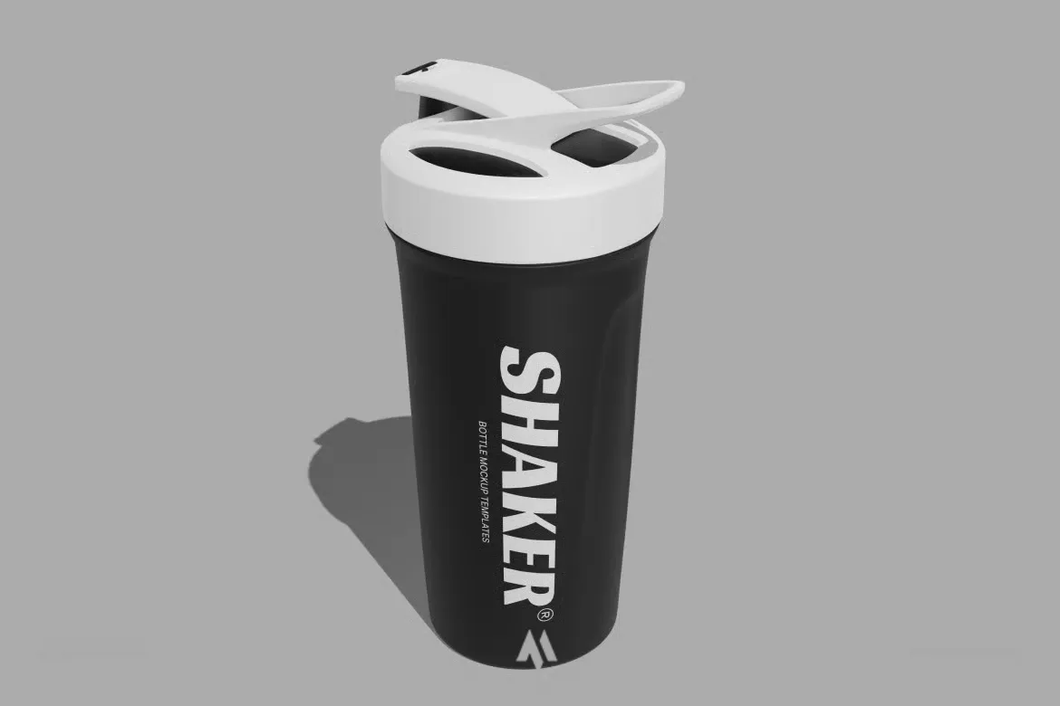 Mockup Chai Shaker Thể Thao Chuyên Nghiệp PSD Miễn Phí