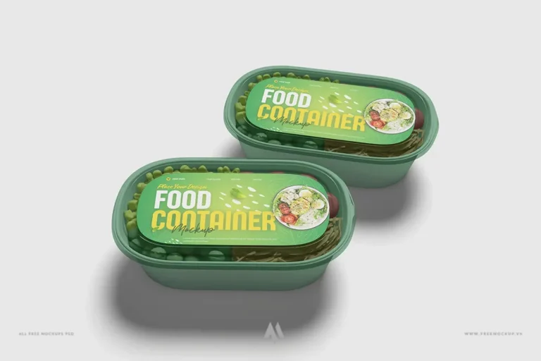 Mockup Hộp Đựng Thực Phẩm