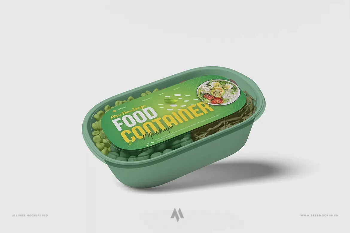 Mockup Hộp Đựng Thực Phẩm Chuyên Nghiệp Cho Branding Ấn Tượng