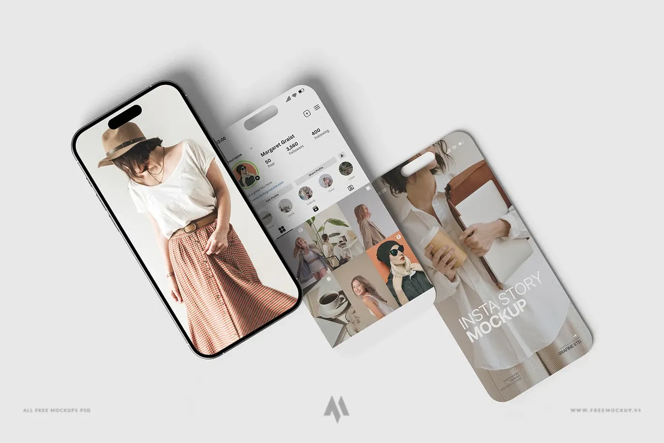 Mockup Instagram Story Chuyên Nghiệp PSD Miễn Phí