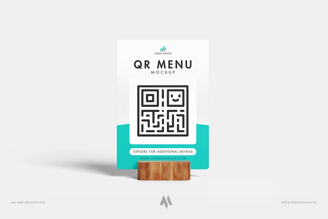 Mockup QR Menu Chuyên Nghiệp PSD