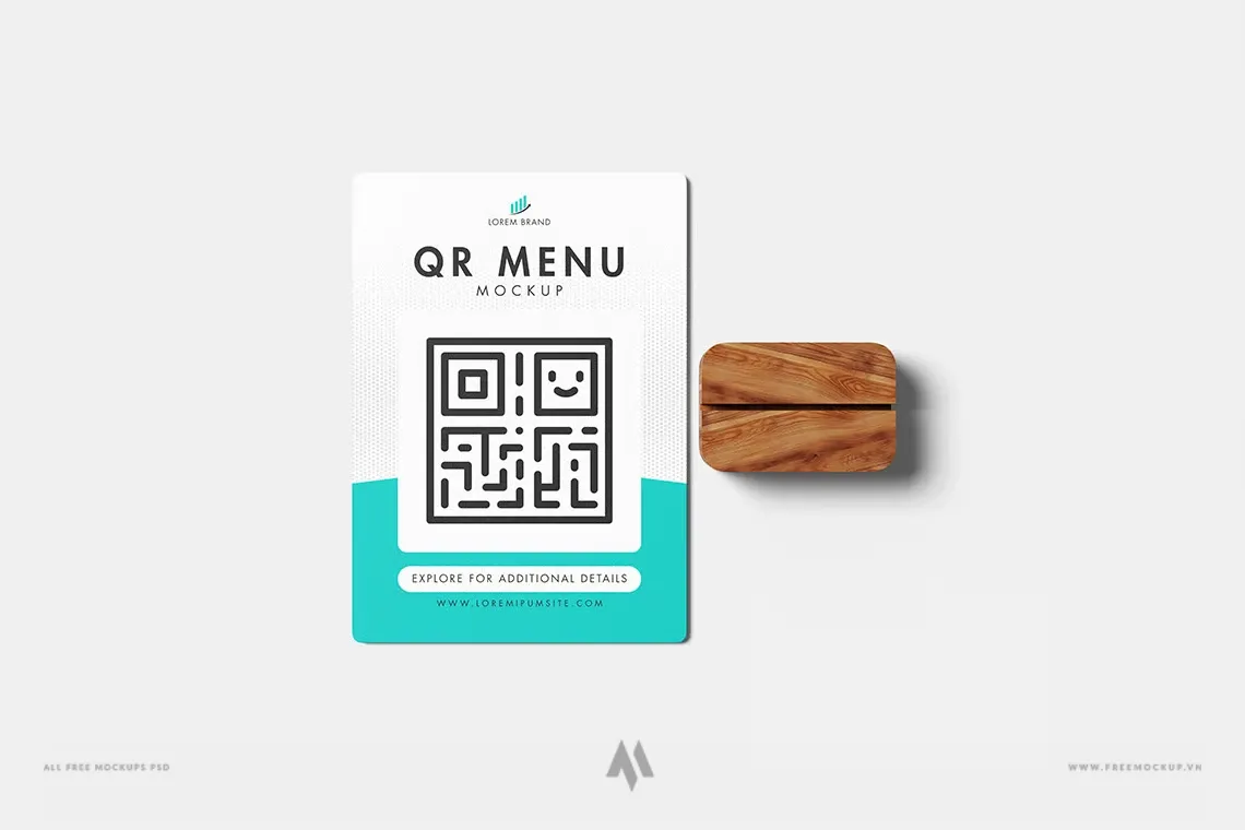 Mockup QR Menu Chuyên Nghiệp PSD