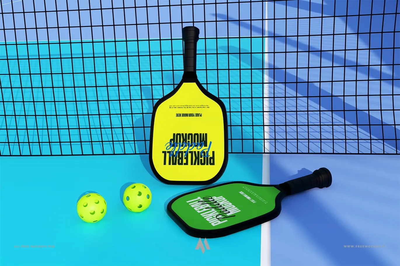 Mockup Vợt Pickleball Chuyên Nghiệp: Tải Ngay Để Trình Bày Thiết Kế Ấn Tượng