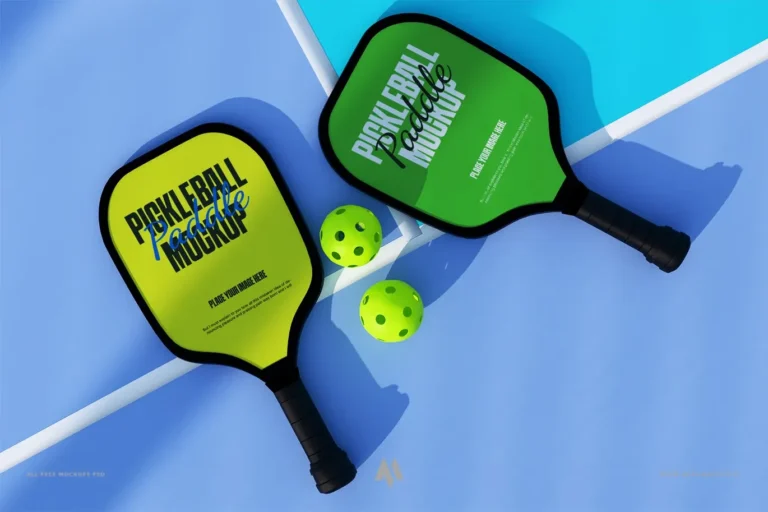 Mockup vợt Pickleball miễn phí