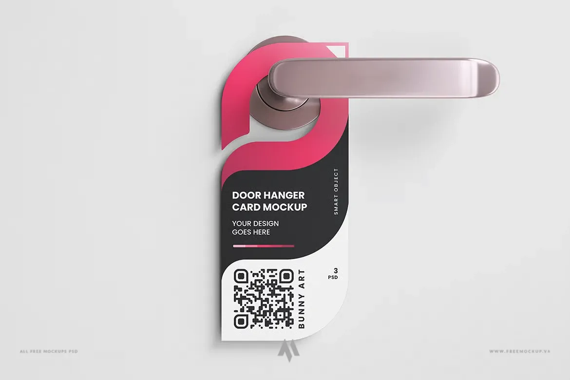 Tải Miễn Phí 3 Mockup Thẻ Treo Cửa PSD Chuyên Nghiệp