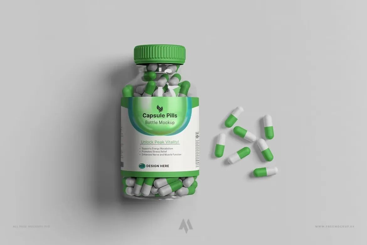 Tải Mockup Chai Thuốc PSD Chuyên Nghiệp Miễn Phí Ngay!