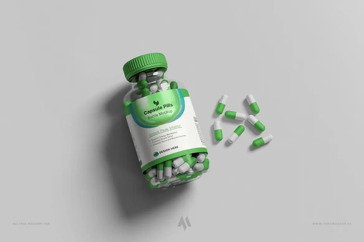 Tải Mockup Chai Thuốc PSD Chuyên Nghiệp Miễn Phí Ngay!