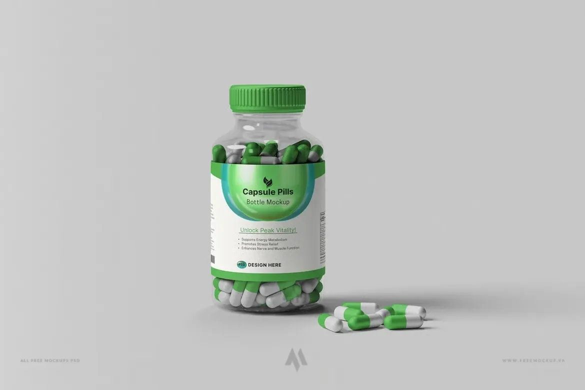 Tải Mockup Chai Thuốc PSD Chuyên Nghiệp Miễn Phí Ngay!