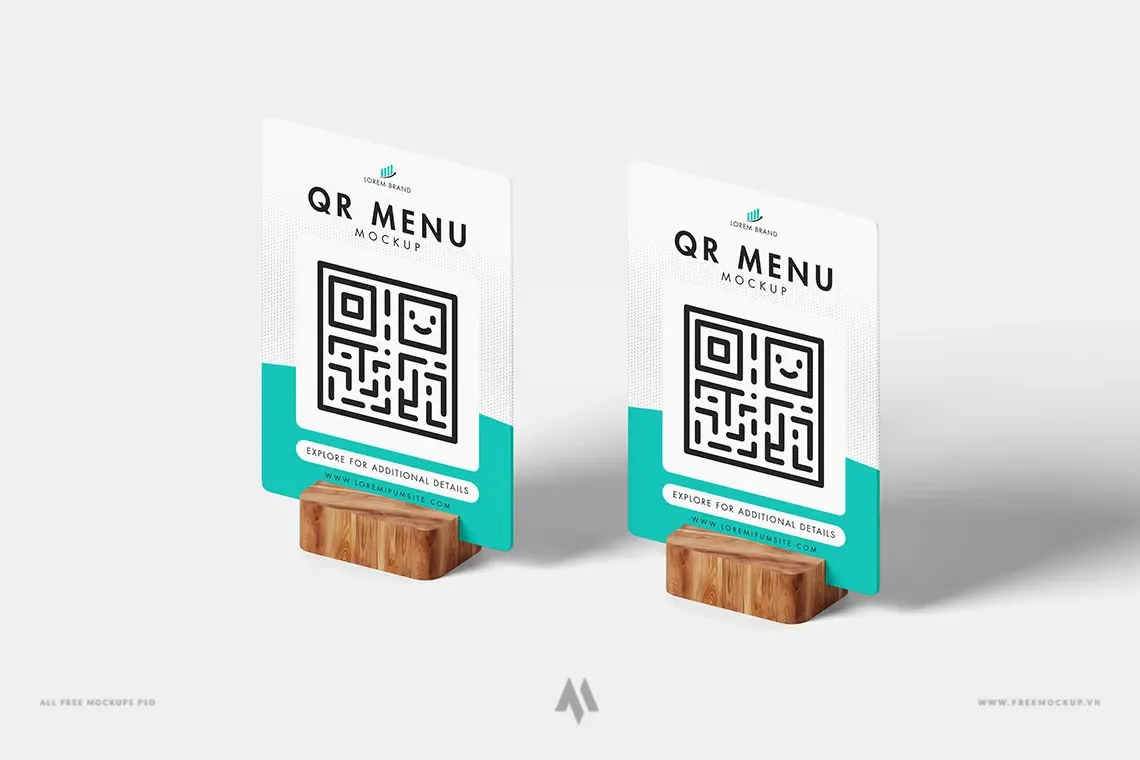 Tải Mockup QR Menu Chuyên Nghiệp PSD: Trình Bày Thiết Kế Ấn Tượng
