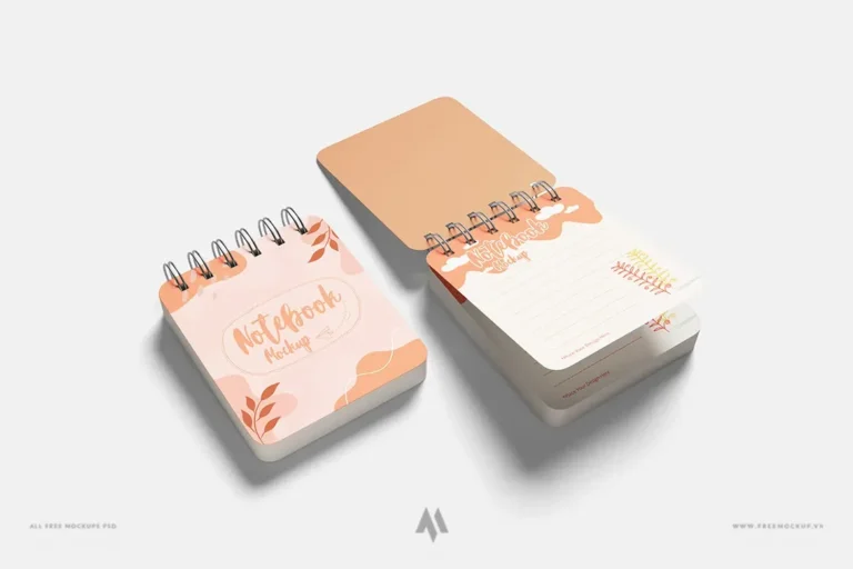 Tải Mockup Sổ Tay Cao Cấp PSD Miễn Phí Cho Branding